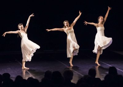 Závěrečné vystoupení tanečního oboru, divadlo u Hasičů, taneční skupina.