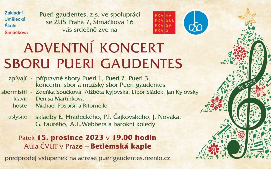 Adventní koncert sboru Pueri gaudentes